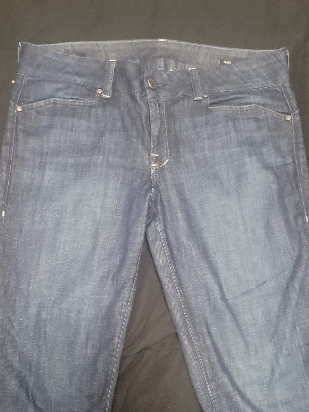 William Rast Size 31 "Savoy" Low Rise Trouser Flare Jeans Dark Wash Y2K
